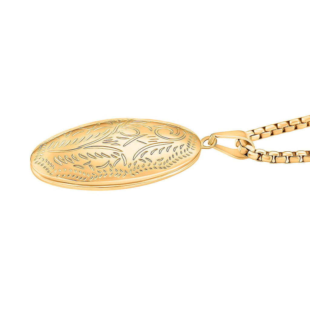 Openable Locket Pendant with Box Necklace (Size 22-2 Ext) in Yellow Gold Plated