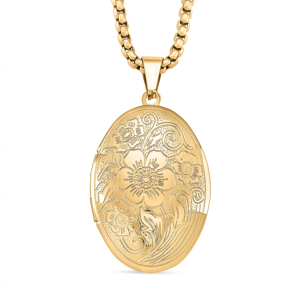 Openable Locket Pendant with Box Chain (Size 22-2 Ext) 4388934 0
