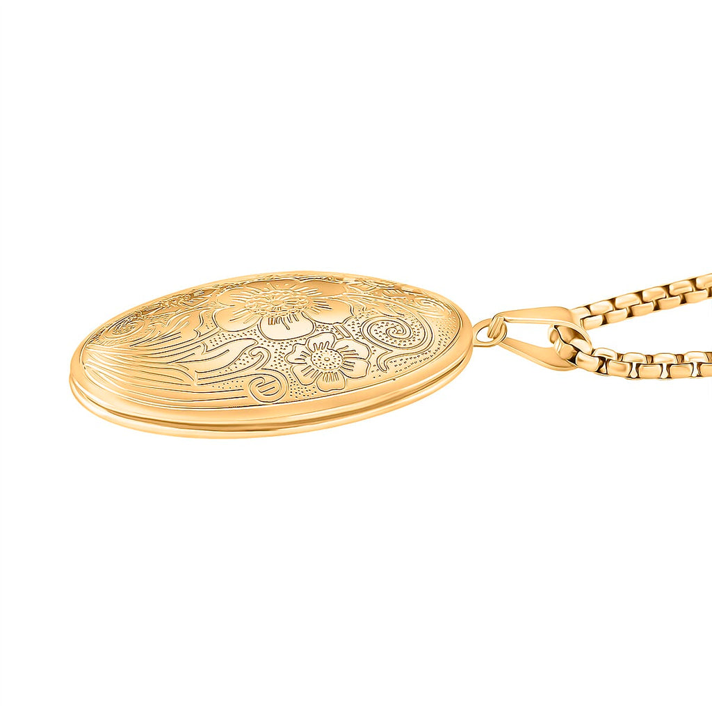 Openable Locket Pendant with Box Chain (Size 22-2 Ext)