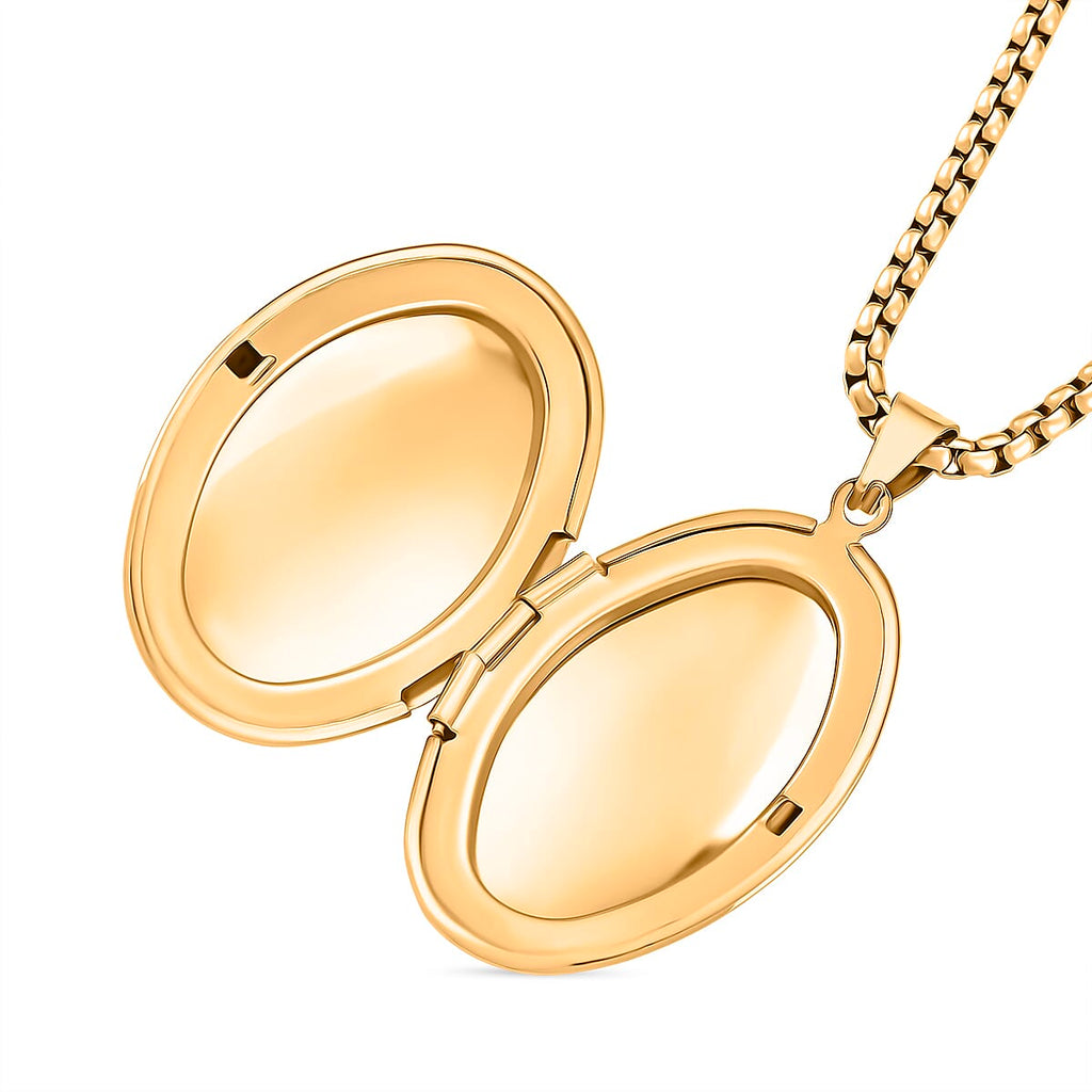 Openable Locket Pendant with Box Chain (Size 22-2 Ext)