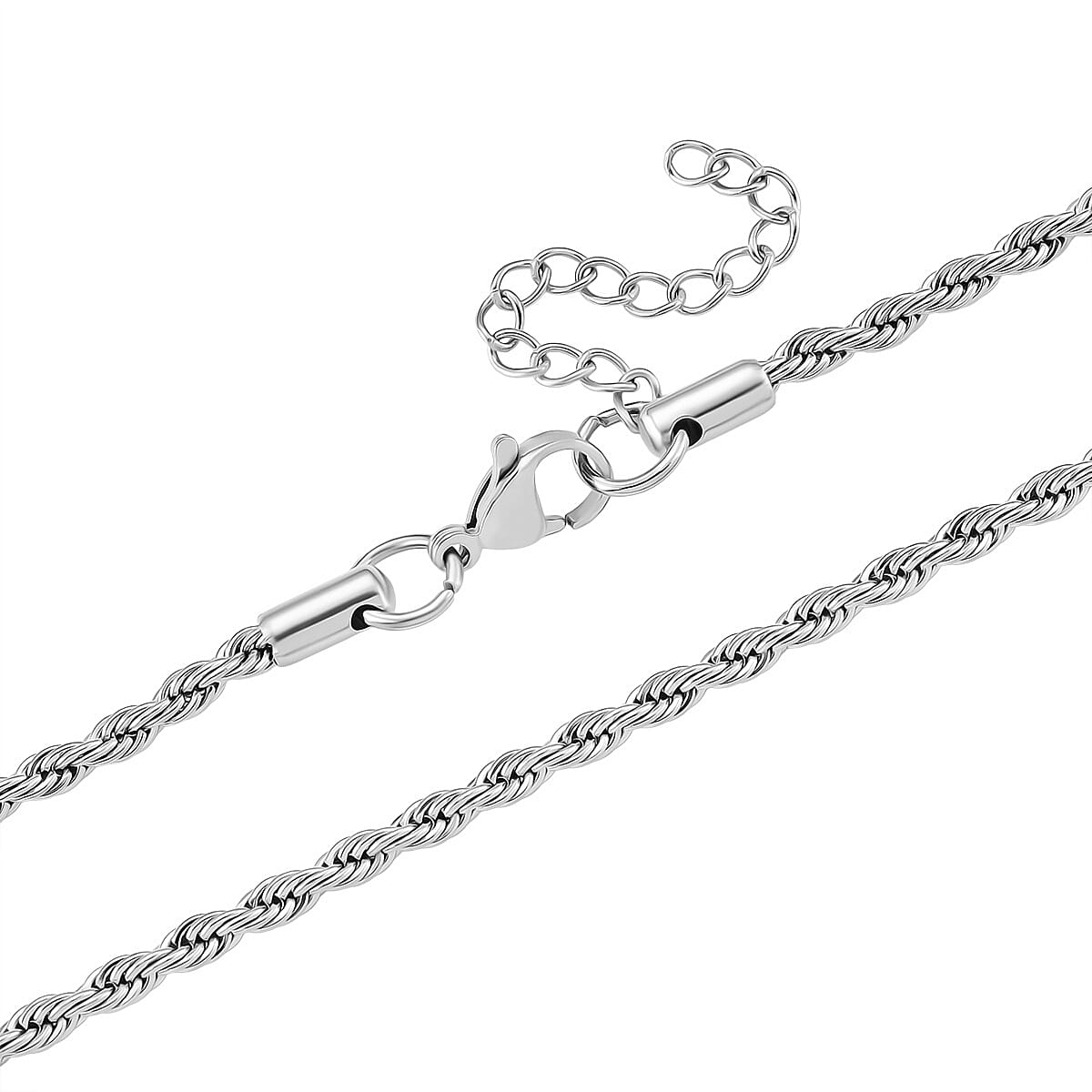 Heart Locket Pendant with Rope Necklace (Size 22-2 Ext)(Outer Pendant Size 28.70x27.30mm). 4388936 6