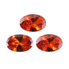 Orange Cubic Zirconia Oval Shape Gemstone 1.98 Ct. - 6x4 mm