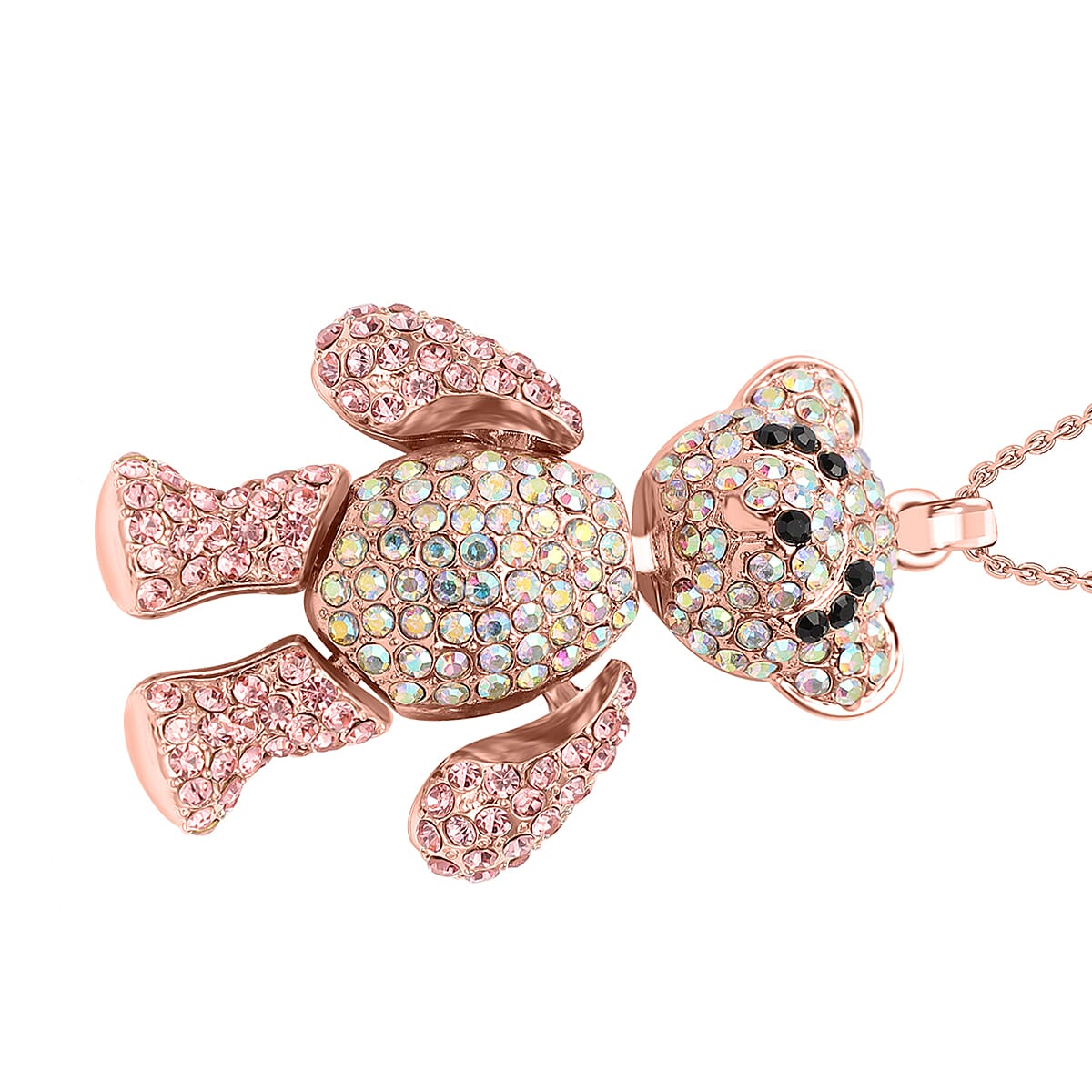 Multi Color Crystal Cubic Zirconia Pendant with Chain (Size 24-2 EXT) V32701620 8
