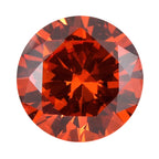 Orange Cubic Zirconia Round Shape Gemstone 2.12 Ct. - 7 mm