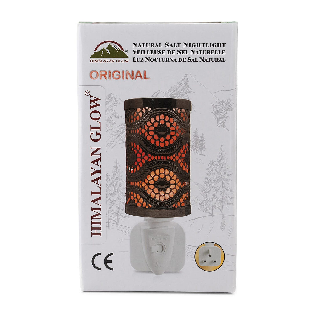 Original Ornate Himalayan Glow Natural Salt Nightlight Lamp W/ Rotatable Plug-In 7980438 0