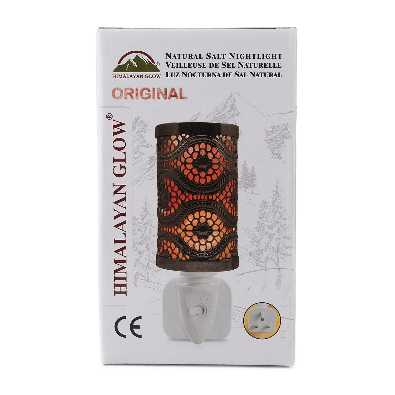 Original Ornate Himalayan Glow Natural Salt Nightlight Lamp W/ Rotatable Plug-In 7980438 0