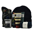Original Penguin Bumper Box Set with 3 x 100ml Body Washes, 250ml Shampoo - Conditioner, Socks, Beanie Hat - Flannel
