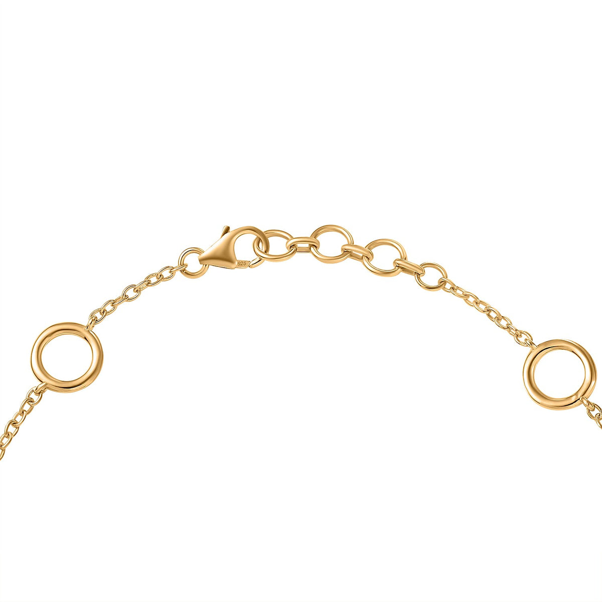 GP Italian Garden Collection - Lady Luck Rose and Lotus Garnet, Black Spinel and Zircon Ladybug Bracelet (Size 7.5) in 18K Vermeil Yellow Gold Plated Sterling Silver 7853505 4