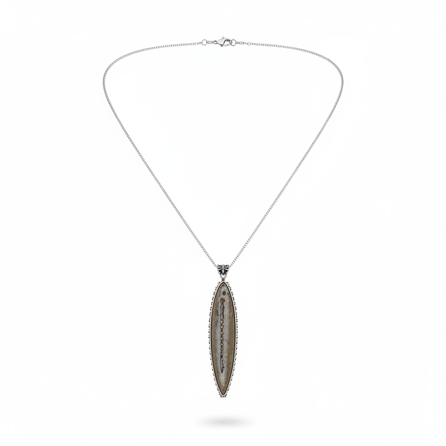 Orthoceras Pendant in Silver Tone 89.00 Ct. 8184362 0