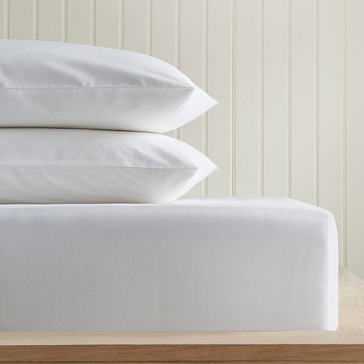 Oslo Double Fitted Sheet White - White 7696607 1