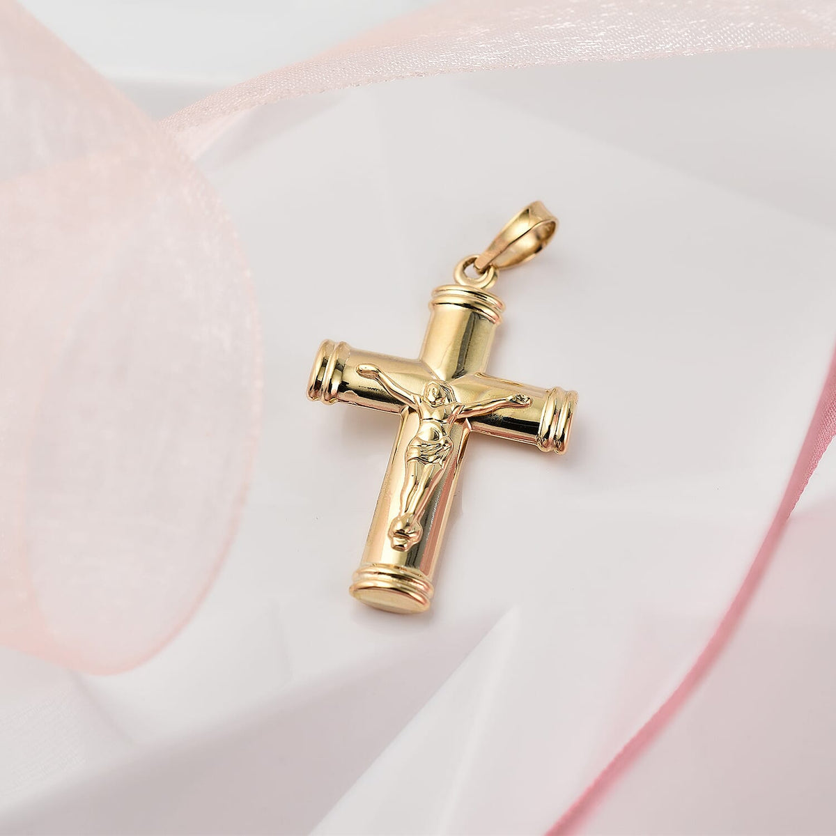 Ottoman Treasure- 9K Yellow Gold Cross Pendant 7674177 1