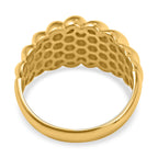 9K Yellow Gold Twisted Dome Ring