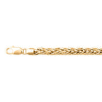 9K Yellow Gold Spiga Bracelet (Size - 7.5) with Lobster Clasp, Gold Wt. 11.65 Gms.