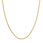 Ottoman Treasures - 9K Yellow Gold Curb Necklace with Spring Ring Clasp