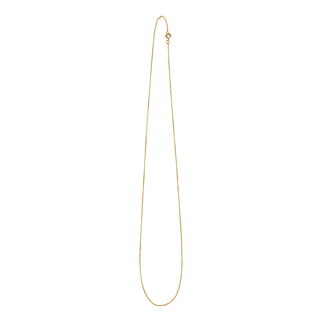Ottoman Treasures - 9K Yellow Gold Curb Necklace with Spring Ring Clasp