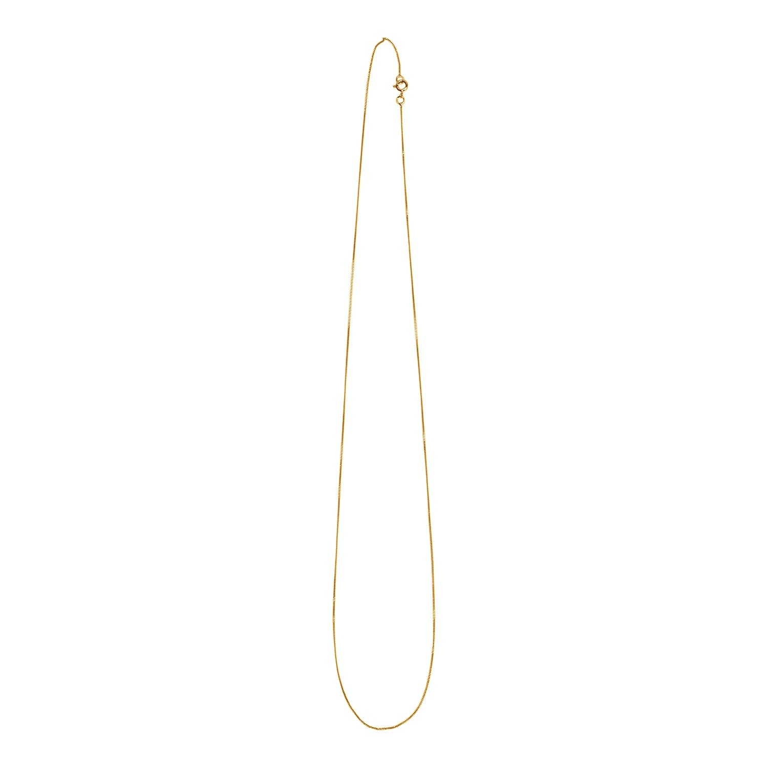 Ottoman Treasures - 9K Yellow Gold Curb Necklace with Spring Ring Clasp 8055392 3
