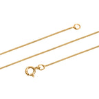 Ottoman Treasures - 9K Yellow Gold Curb Necklace with Spring Ring Clasp