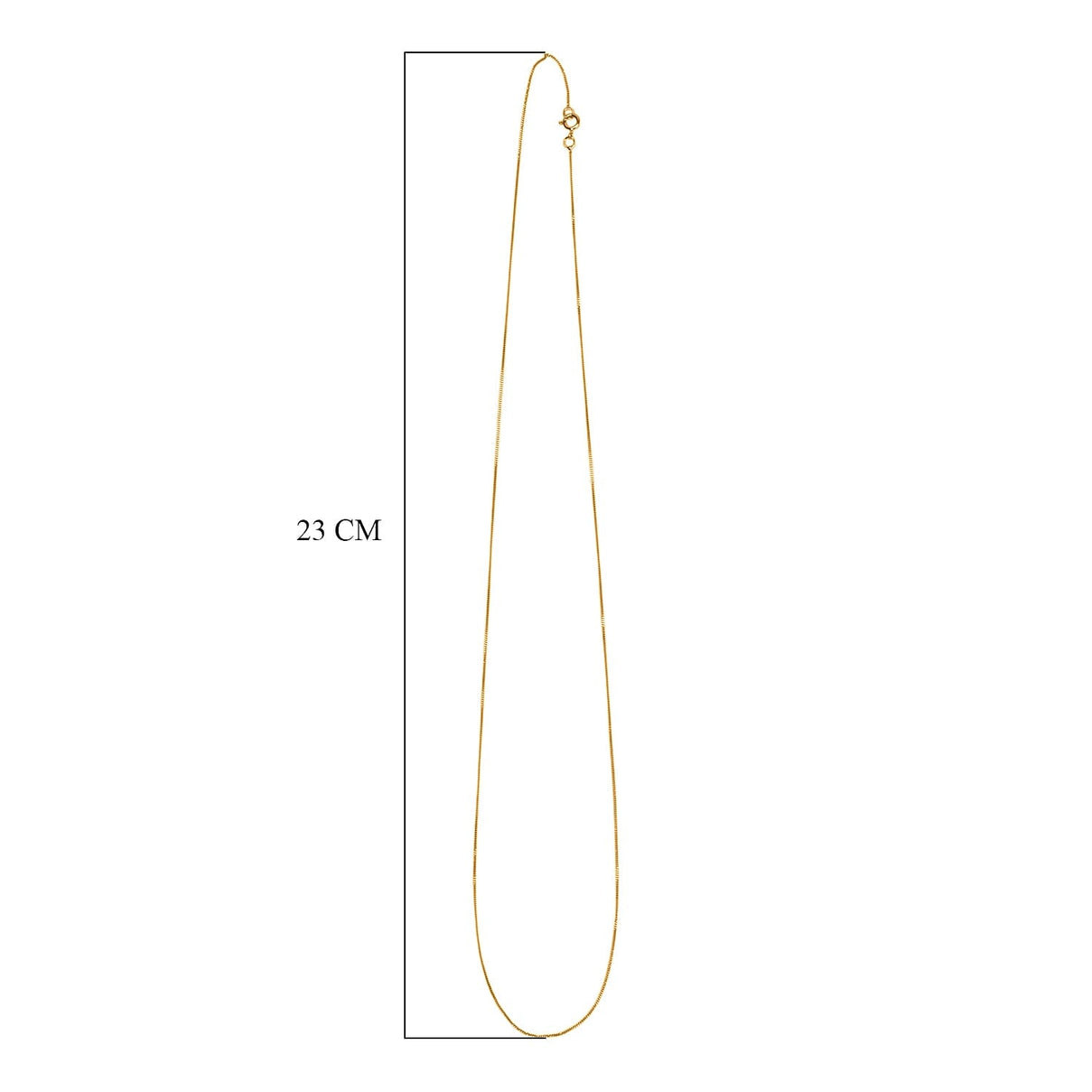 Ottoman Treasures - 9K Yellow Gold Curb Necklace with Spring Ring Clasp 8055392 5