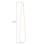 Ottoman Treasures - 9K Yellow Gold Curb Necklace with Spring Ring Clasp