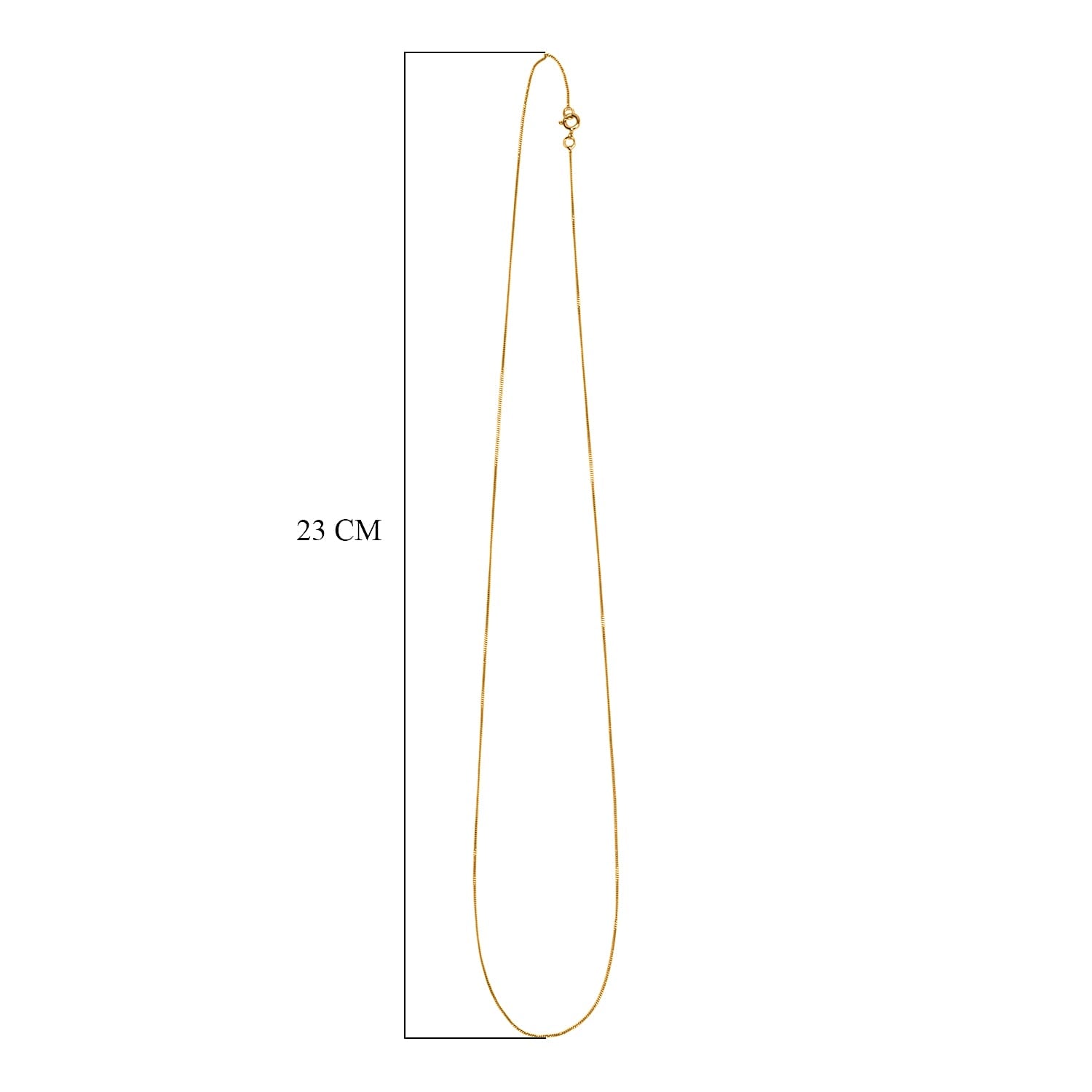 Ottoman Treasures - 9K Yellow Gold Curb Necklace with Spring Ring Clasp 8055392 5