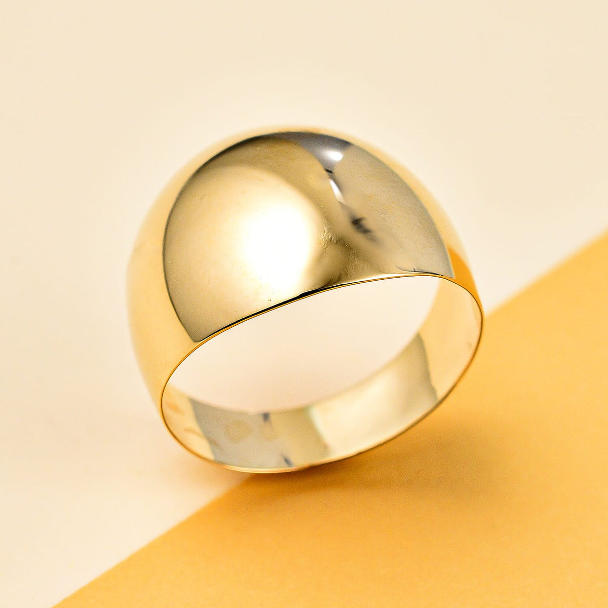 Ottoman Treasures - 9K Yellow Gold Dome Ring 7674373 1