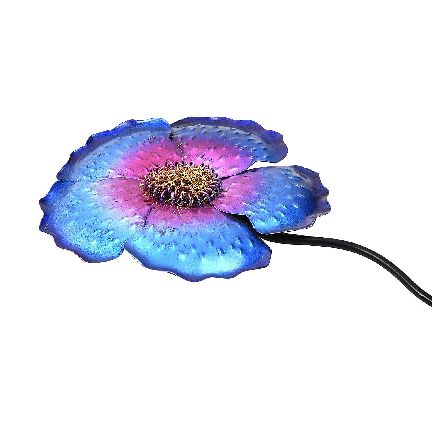Outdoor Garden Decoration Flower Metal Stake - Green &amp; Orange 7546951 4
