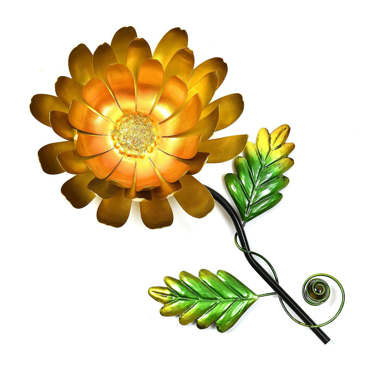 Outdoor Garden Decoration Flower Metal Stake - Orange 7546965 2