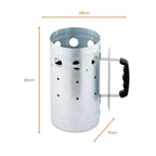 BBQ Charcoal Starter Pan (Stainless Steel Tower)