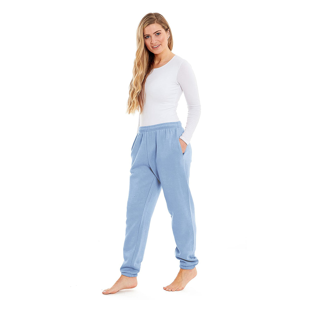 Ladies Cuffed Hem Jogger (Size 16-18) - Blue 7707088 0