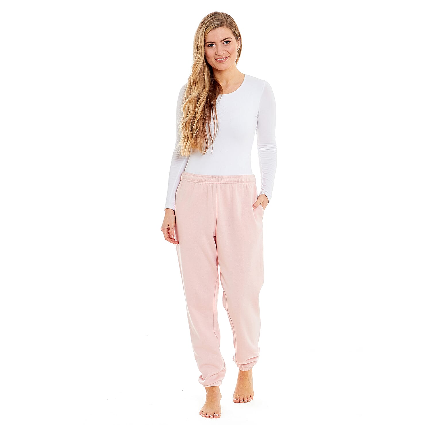 Ladies Cuffed Hem Jogger (Size 16-18) - Blush 7707108 0