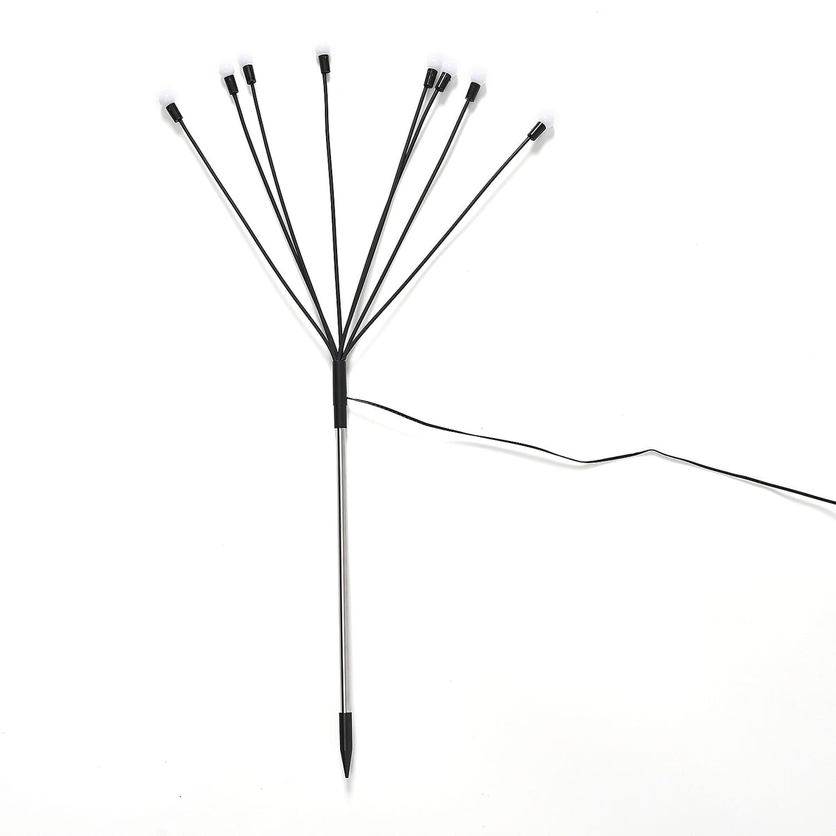 BRAND NEW - 4 Solar Swaying Outdoor Lawn Lights x8 Colour LEDs (70cm) - Black 8016393 3