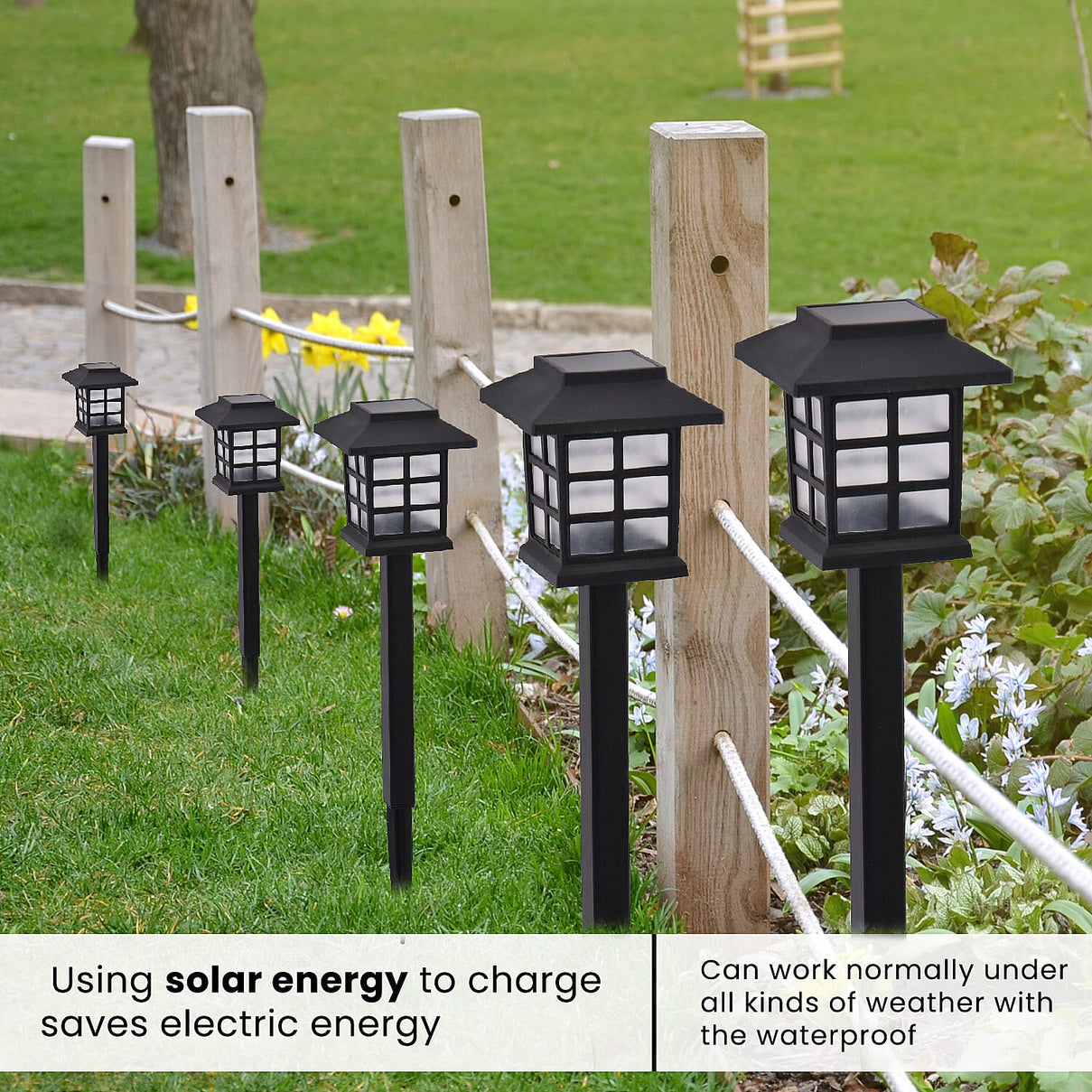4 Piece Solar House Sticker Light 7384012 2