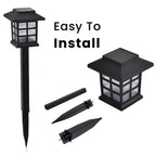 Set of 4 Vintage Style Solar Lights
