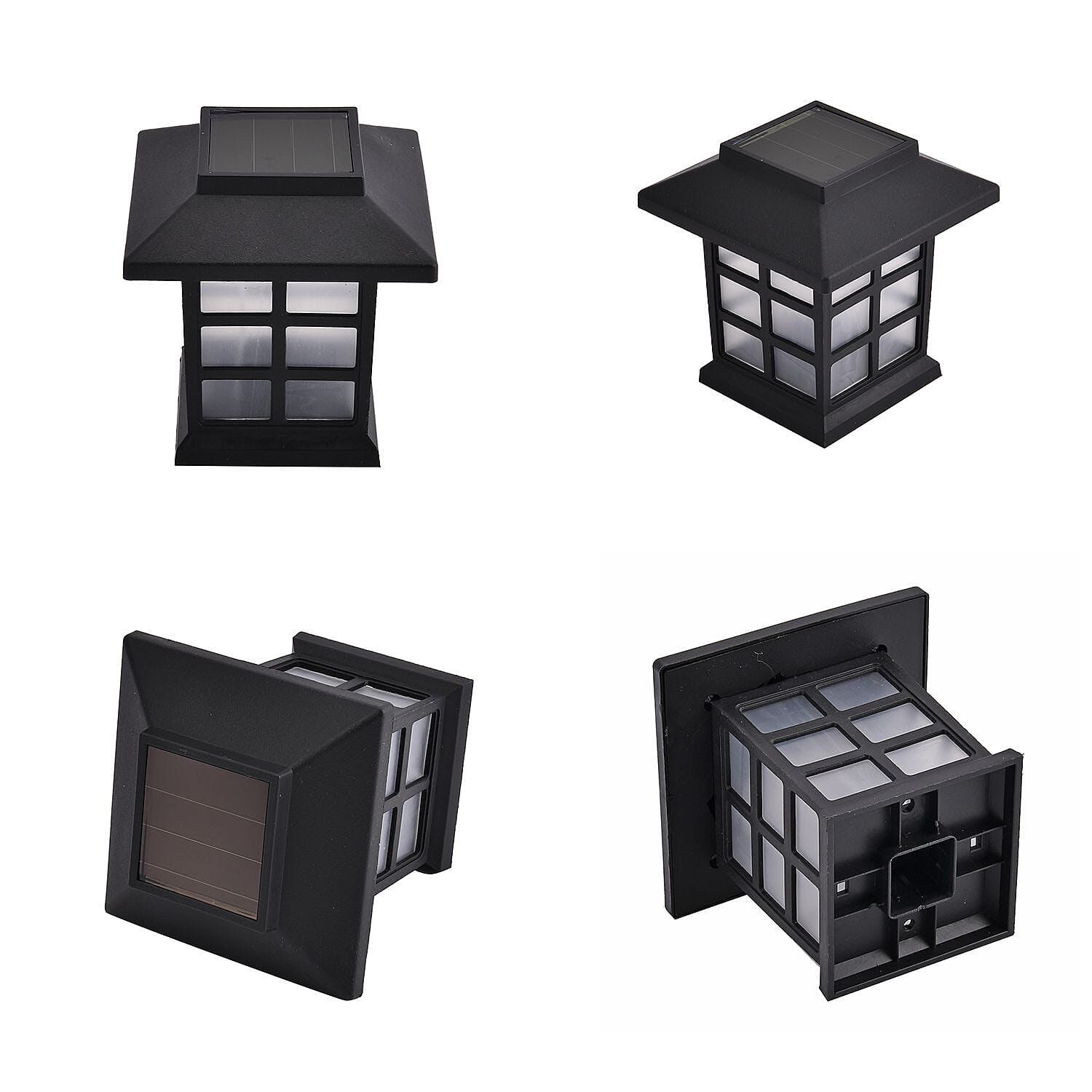 4 Piece Solar House Sticker Light 7384012 7