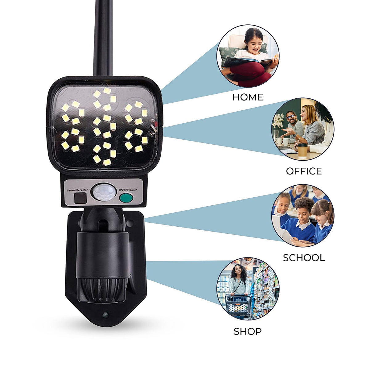 Solar Powered Dummy Security Camera with LED Lights 7486043 2