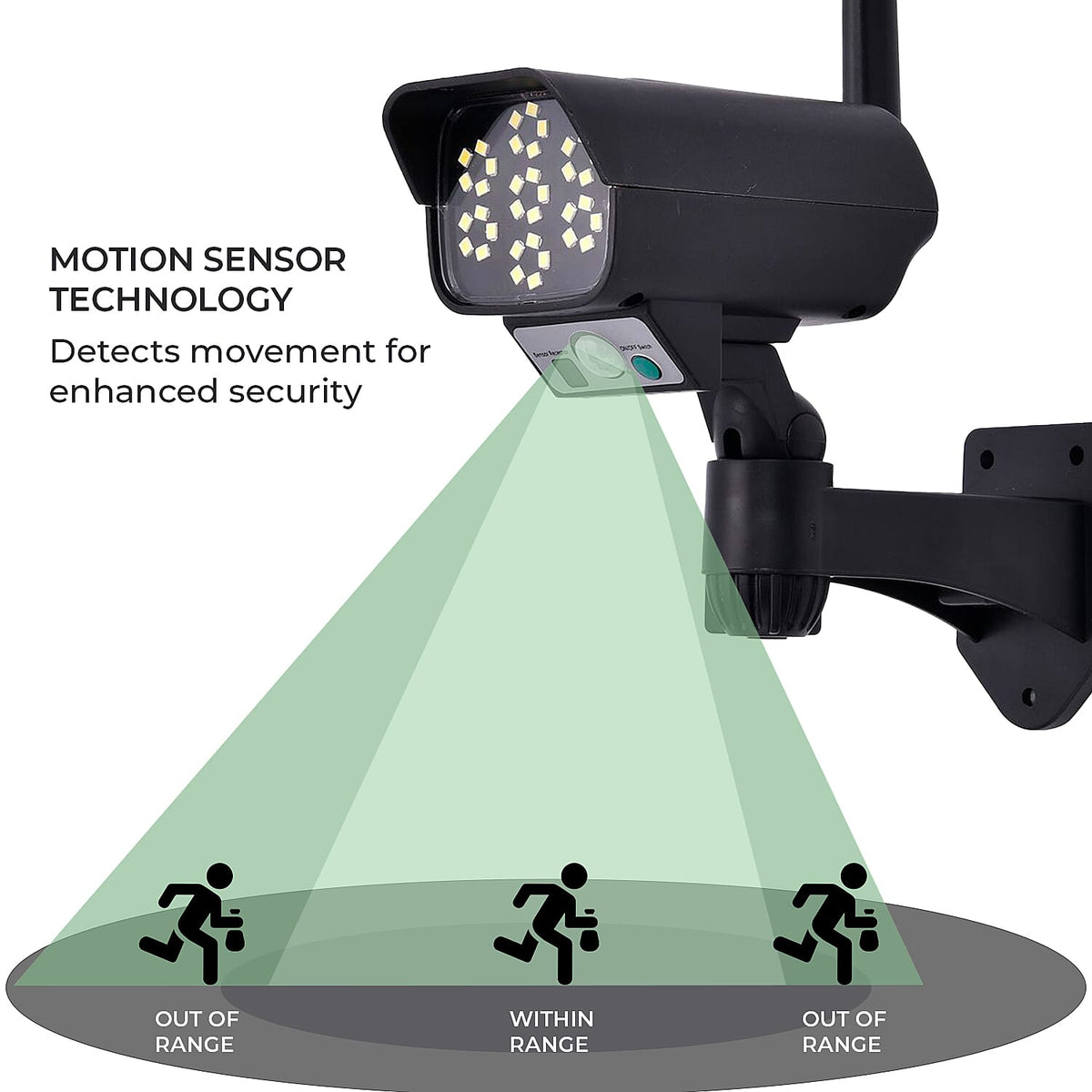 Solar Powered Dummy Security Camera with LED Lights 7486043 6