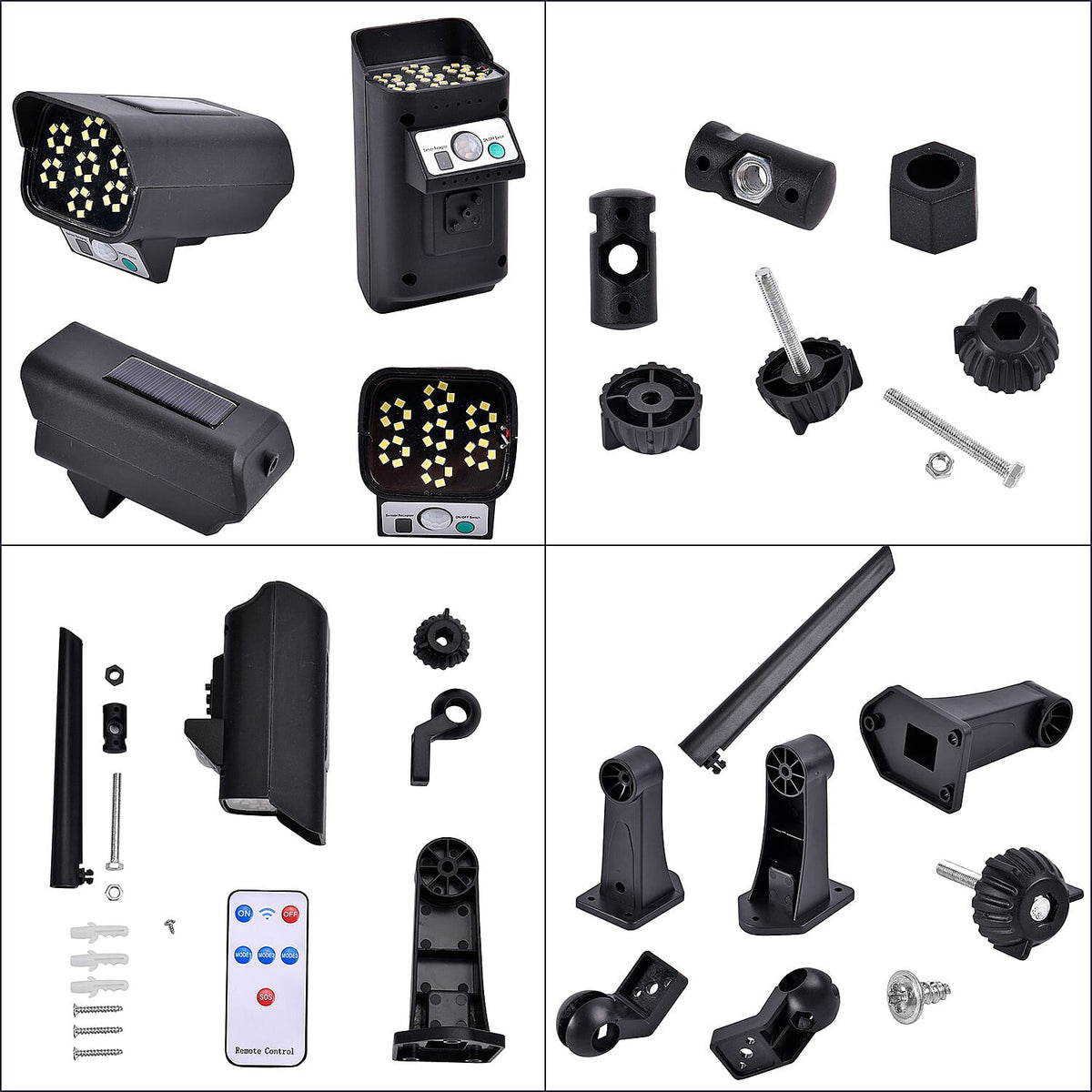 Solar Powered Dummy Security Camera with LED Lights 7486043 7