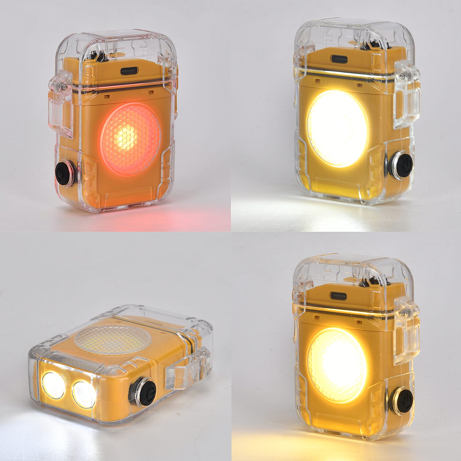 ARC IGNITION Portable - Rechargeable COB Lamp with Storage Box (400 mAh Battery) - Yellow 7755547 1