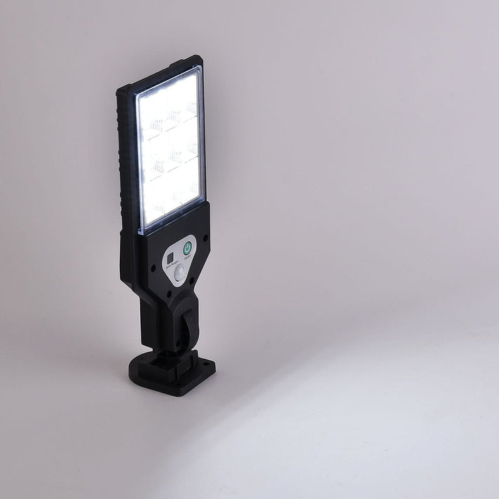 Solar Powered Motion Sensor Lamp with 3 Modes &amp; SOS Flash with Remote - (12.5 x 8.5cm) Black 7486034 2