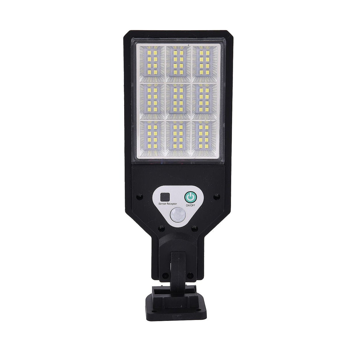 Solar Powered Motion Sensor Lamp with 3 Modes &amp; SOS Flash with Remote - (12.5 x 8.5cm) Black 7486034 3