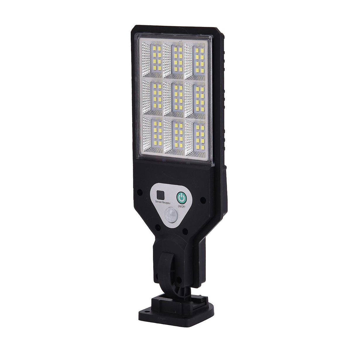 Solar Powered Motion Sensor Lamp with 3 Modes &amp; SOS Flash with Remote - (12.5 x 8.5cm) Black 7486034 4