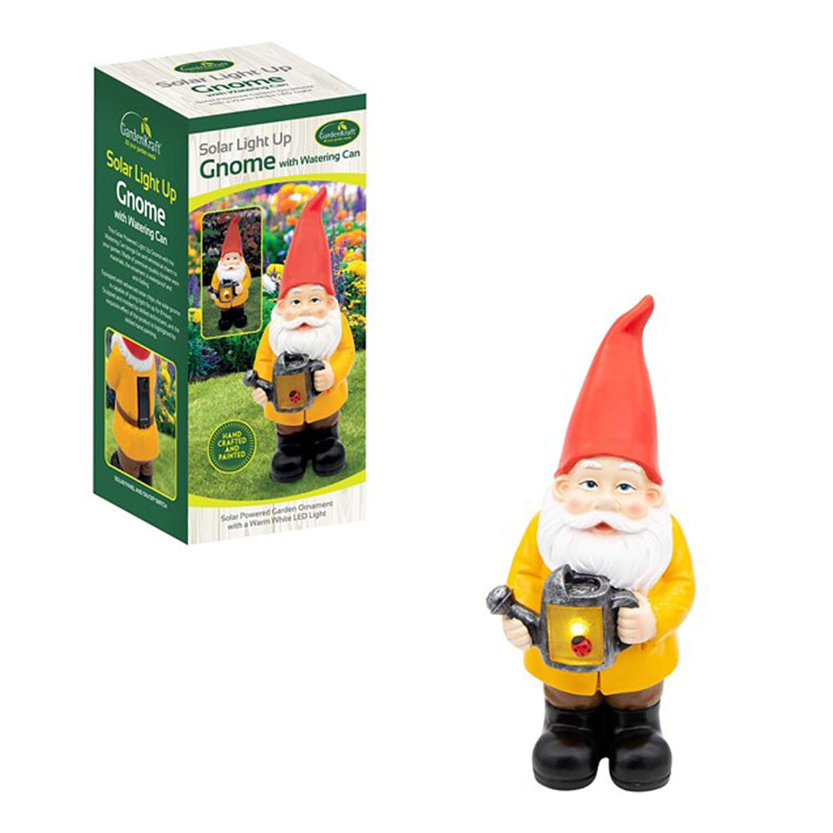 Gnome With Water Can Solar Light Garden Ornament 7767777 0