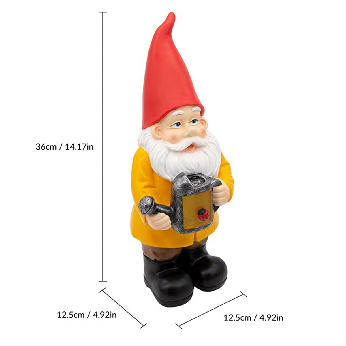 Gnome With Water Can Solar Light Garden Ornament 7767777 3