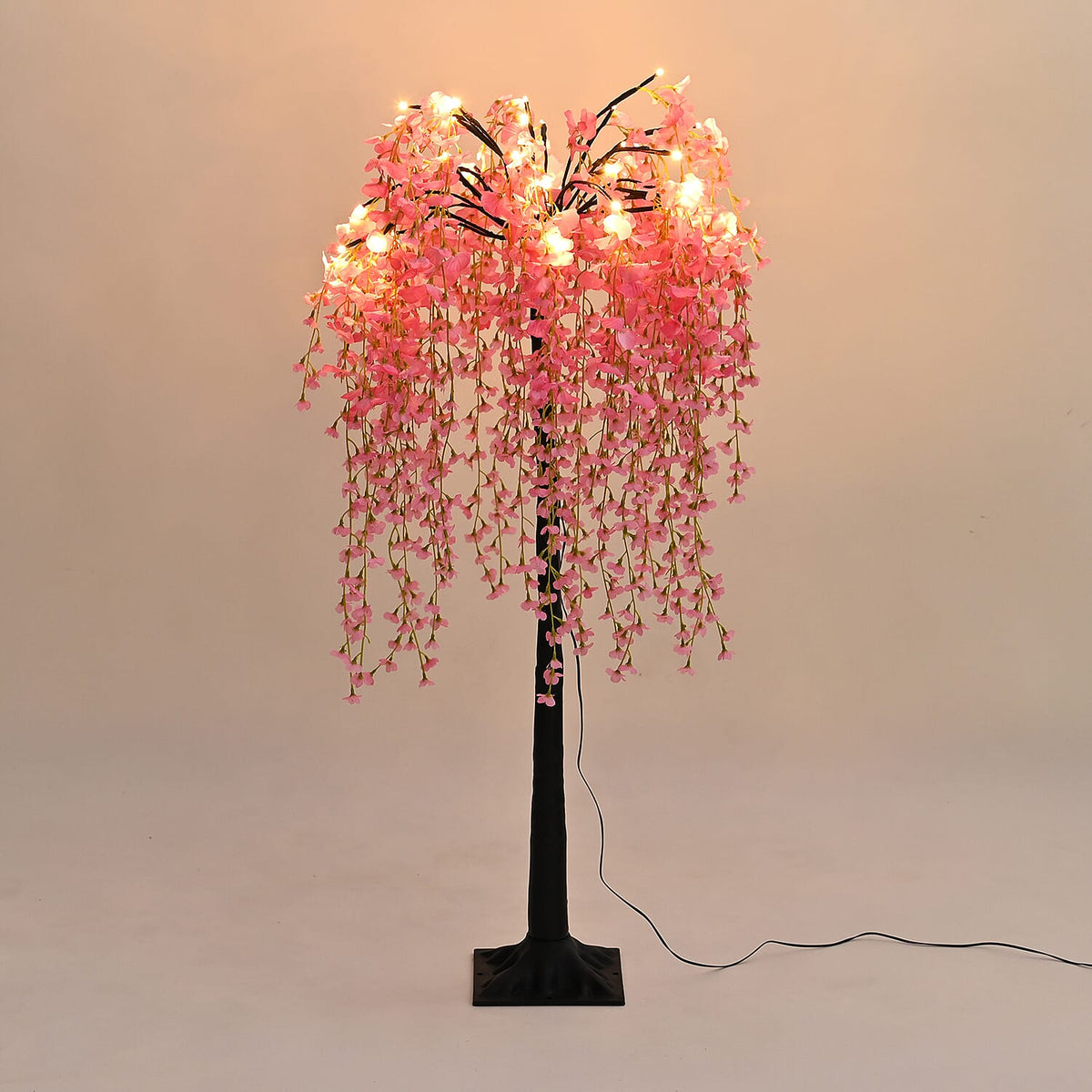 Pink Blossom Tree With 32 Warm White LED Lights 7746660 1