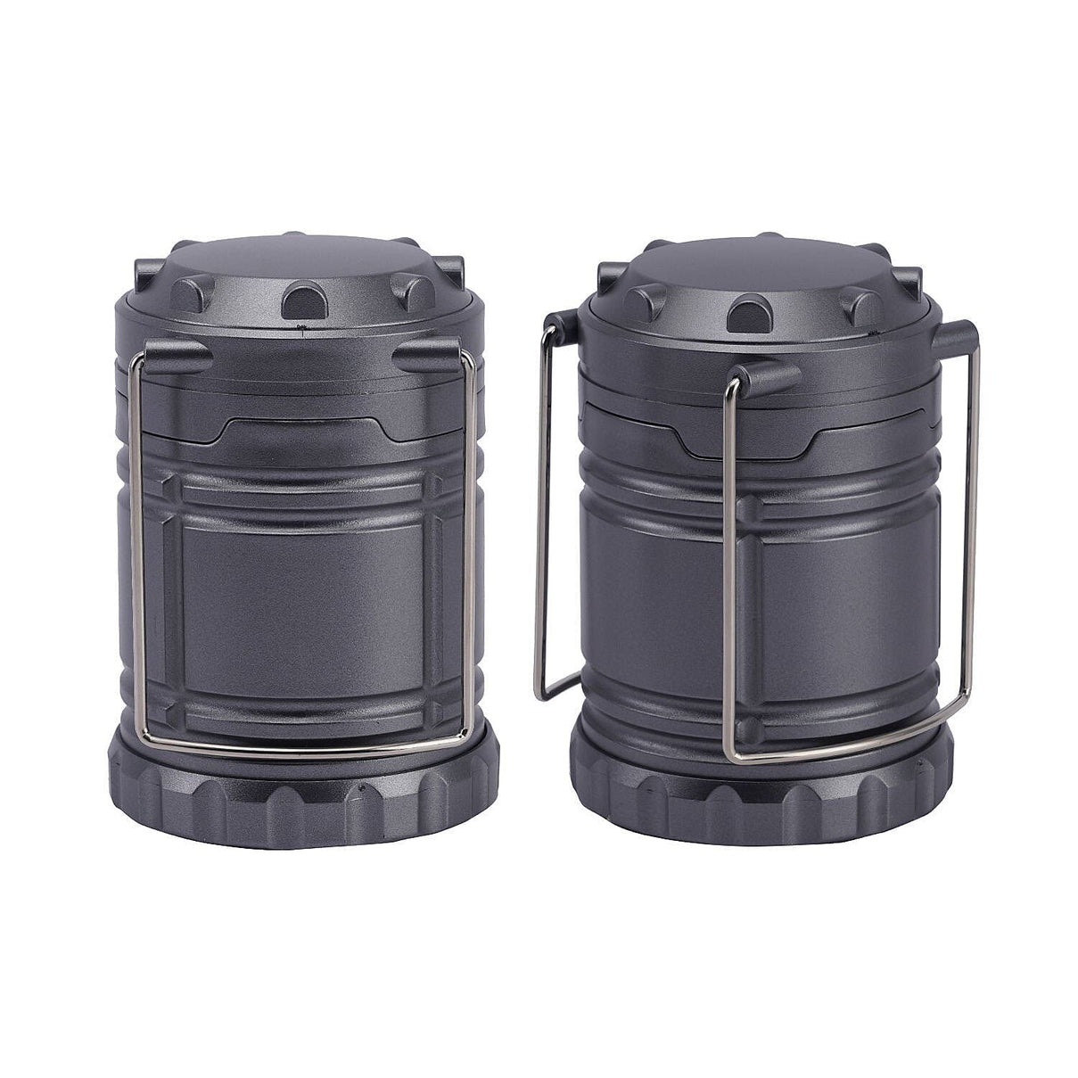 Set of 2 - 30 LED Lanterns (Battery 3xAA, Not Inc.) - Silver 7432682 0