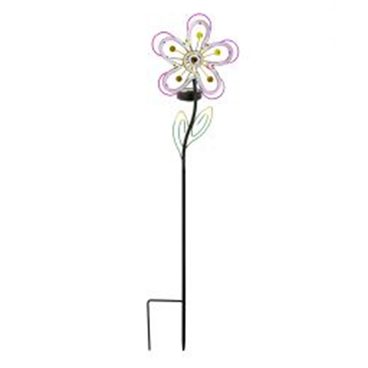 Floral LED Solar Garden Water Resistant Stick Light 7843971 0