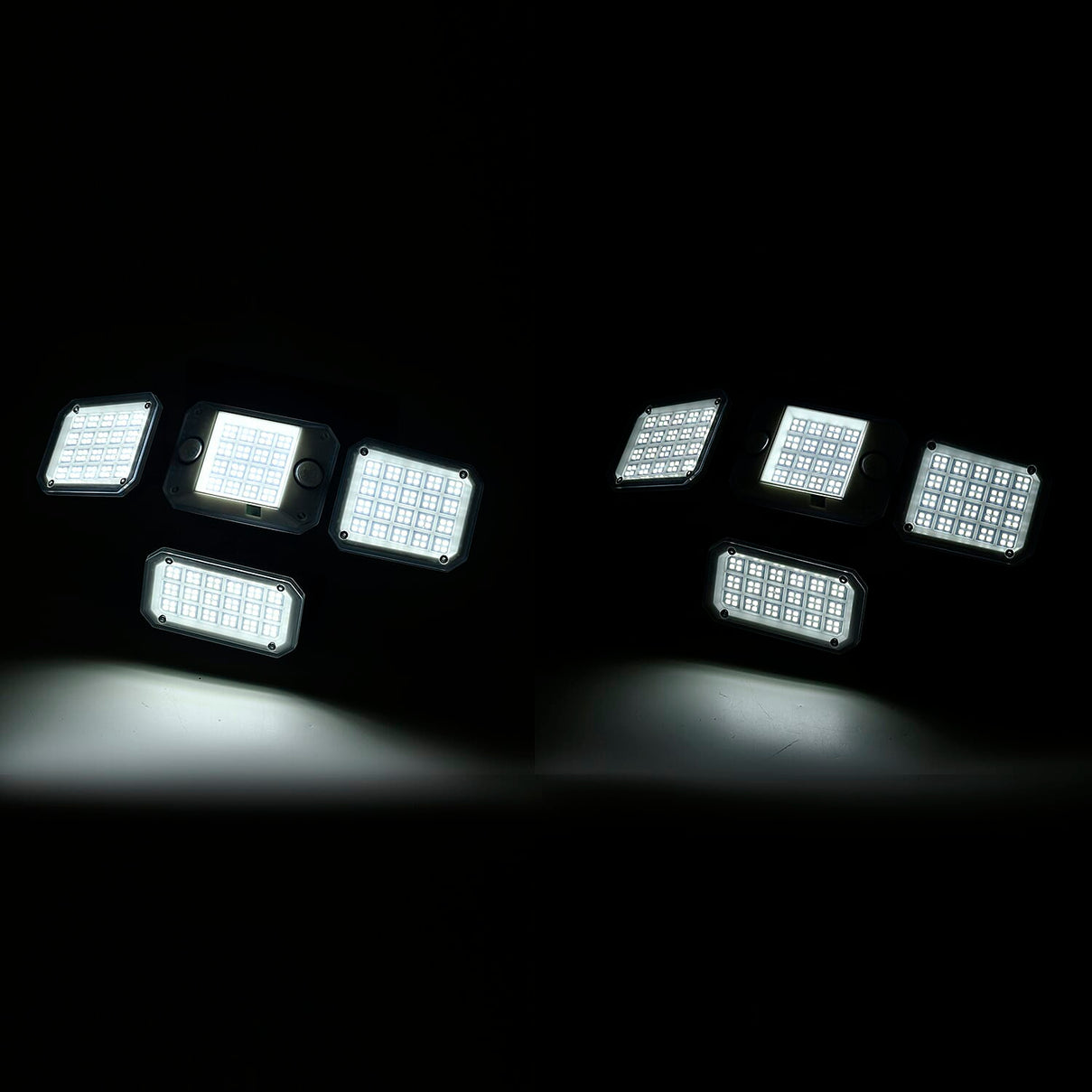 Solar Powered Outdoor Lamp - 4-Head - Motion Sensor - Waterproof 7814878 2