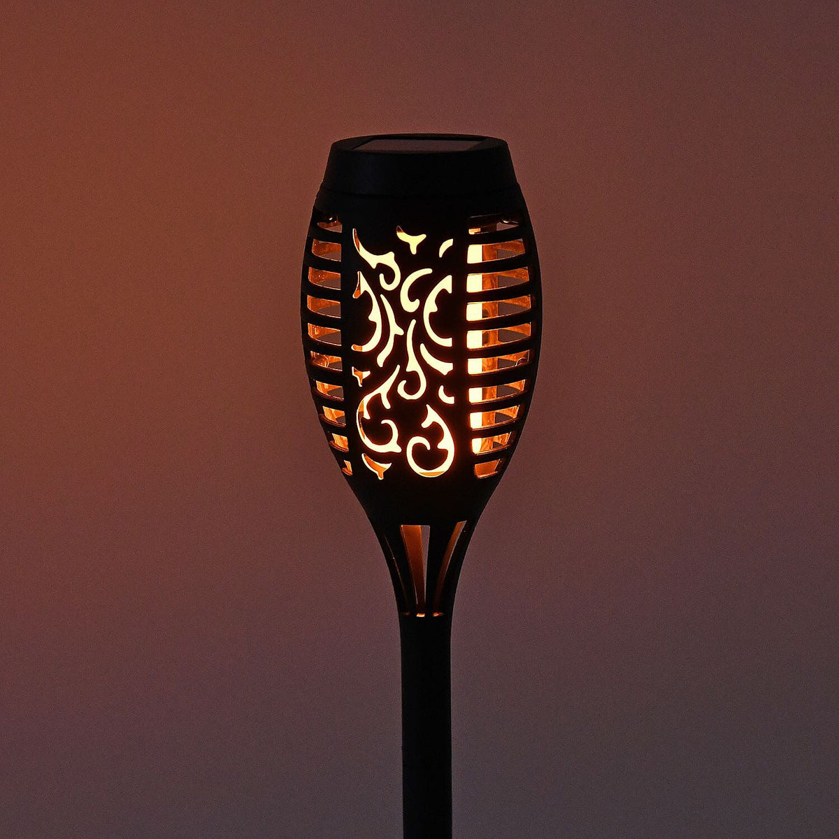 Set of 6pcs  Solar Garden Flame Light 7388744 3