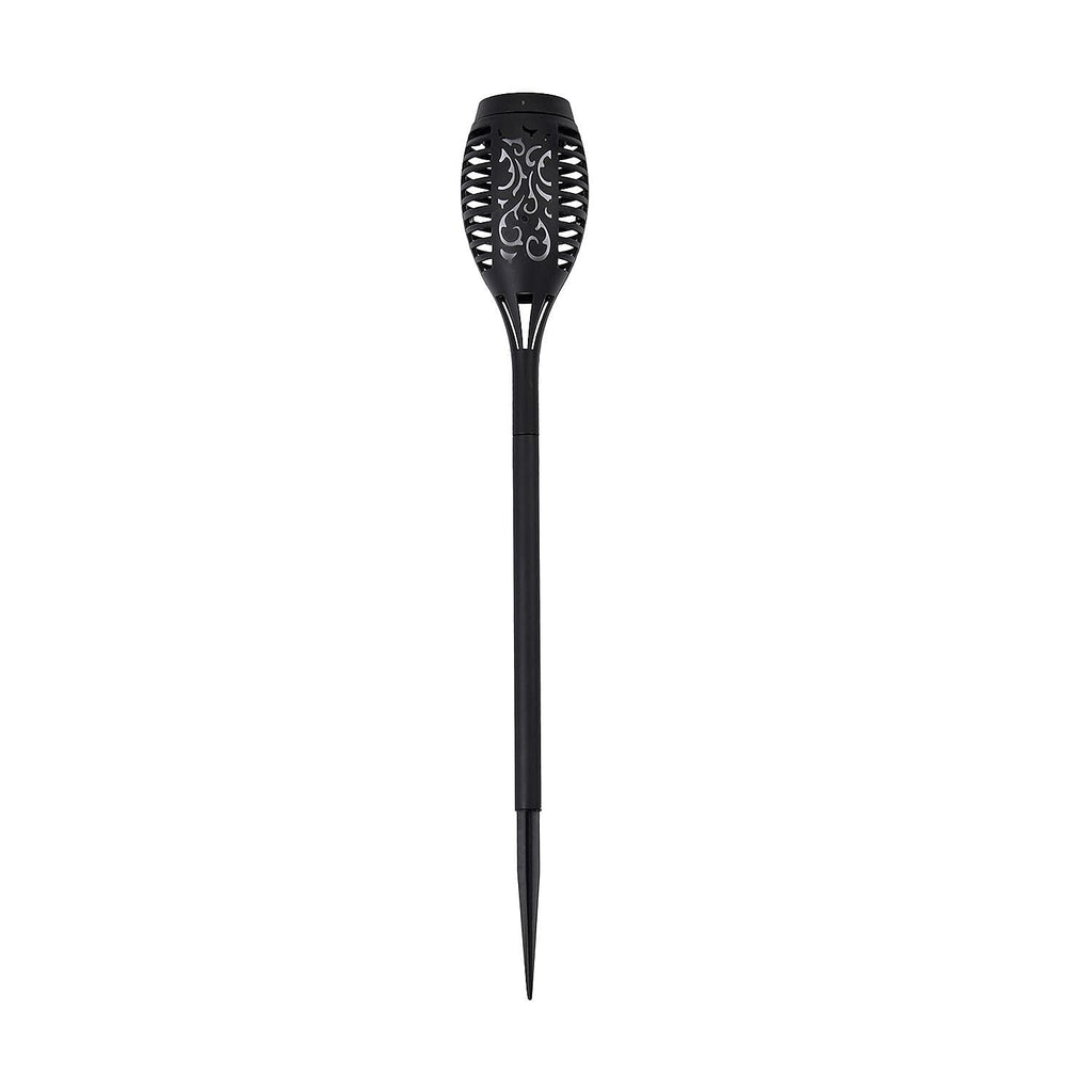 Set of 6 - Garden Flame Solar Waterproof LED Lights (Batteries Included) - Black