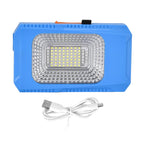 2 in 1 Multifunctional Outdoor Solar Rechargeable Light and Power bank 1500 mah Li-ion Battery (Size 95x33x165 cm) - Blue